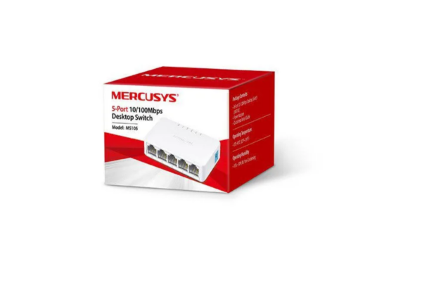 Switch 5 puertos lan mercusys  10/100