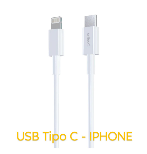 Cable para celulares Iphone Carga Rápida y transmisión de datos