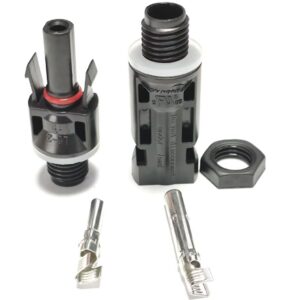 Conector Mc4 hembra y macho para caja