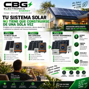 Planta solar escalable de 3kw 5kw y 10Kw